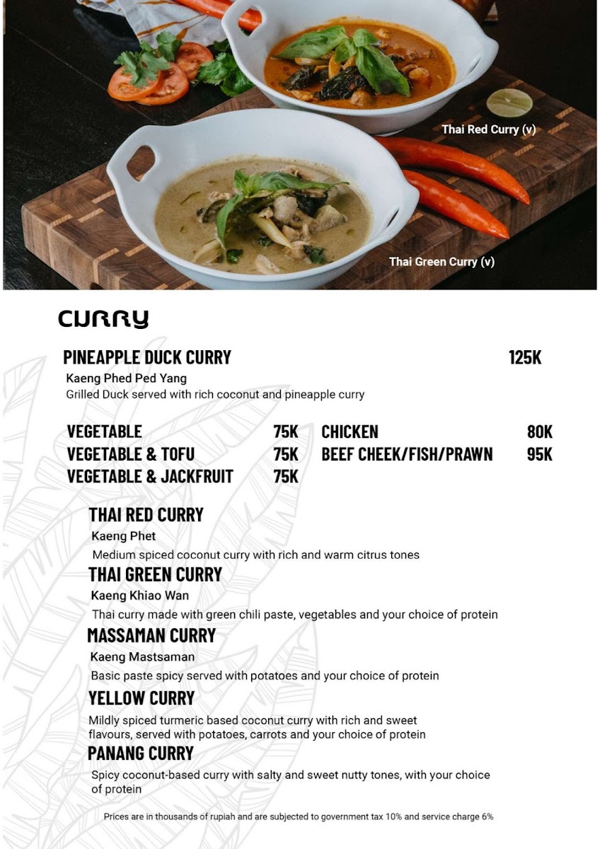 Oh My Thai - Sanur Menu - Image 1