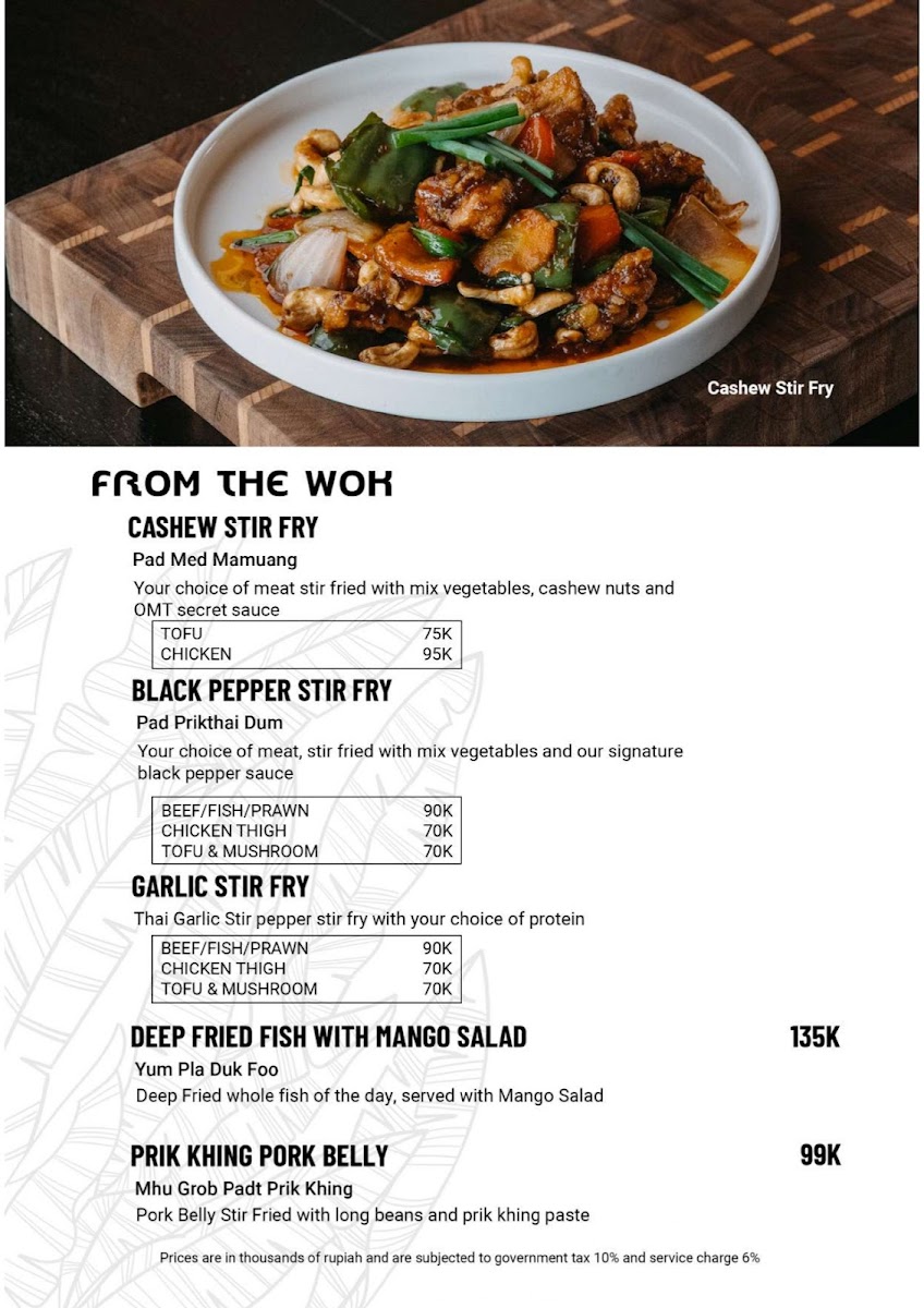 Oh My Thai - Sanur Menu - Image 2